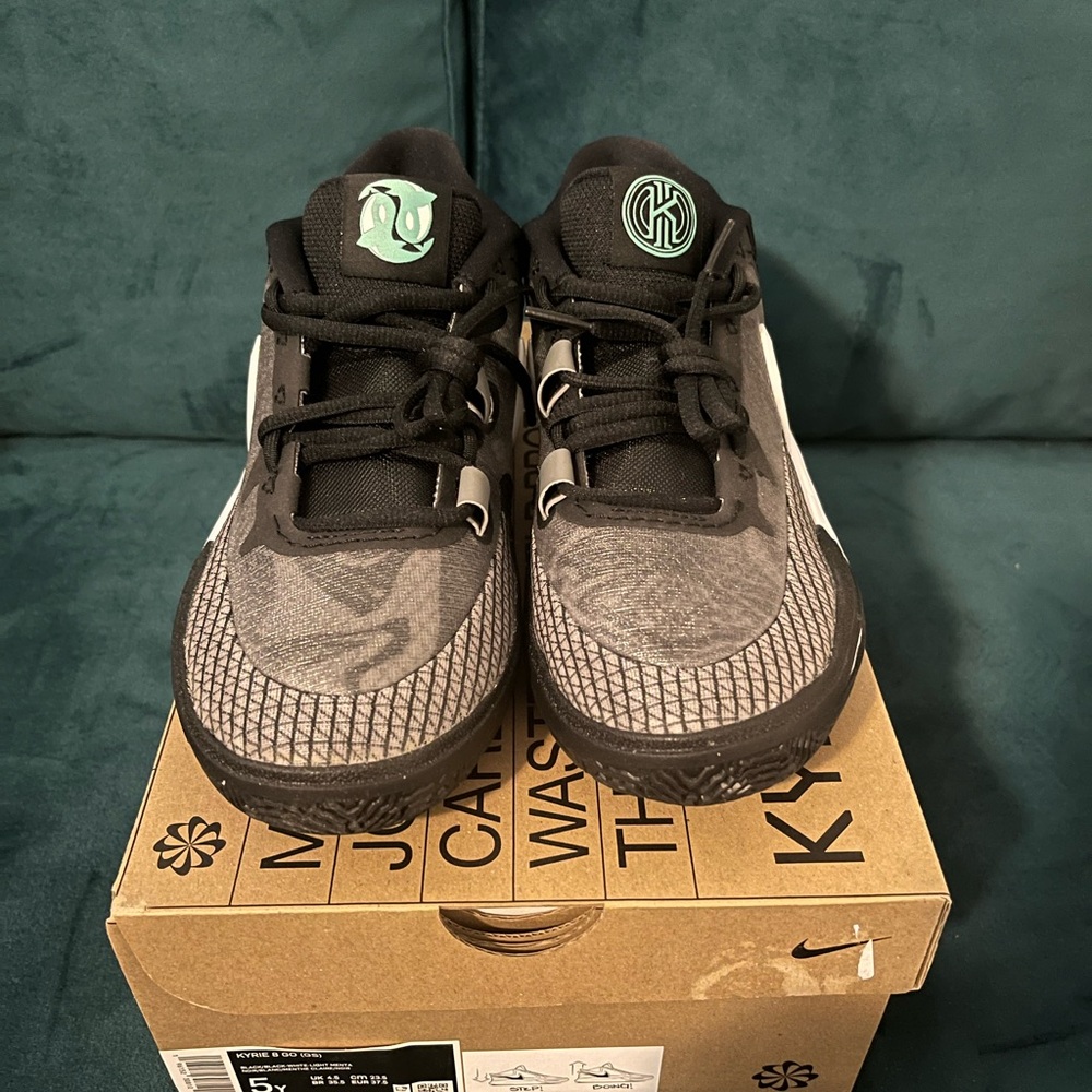 Nike Black and Gray Athletic Sneakers with Mesh Upper